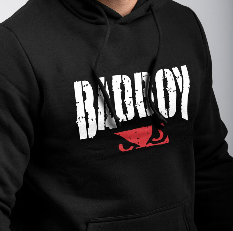 BAD BOY no fear HOODIE - black